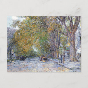 Childe Hassam - Main Street East Hampton Postkarte