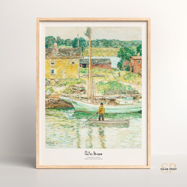 Childe Hassam Oyster Sloop, Cos Cob Art Print Poster (Von Creator hochgeladen)