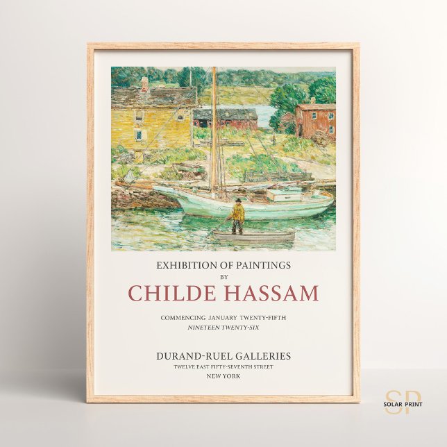 Childe Hassam Oyster Sloop, Cos Cob Poster (Von Creator hochgeladen)