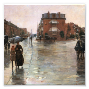 Childe Hassam - Rainy Day, Boston Fotodruck