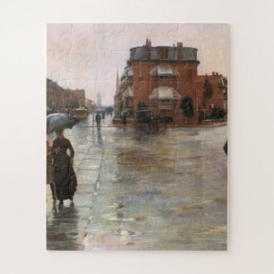 Childe Hassam - Regentag, Boston Puzzle
