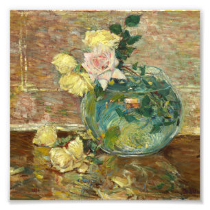 Childe Hassam - Rosen in einer Vase Fotodruck