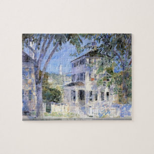 Childe Hassam - Straße in Portsmouth-Puzzlespiel Puzzle