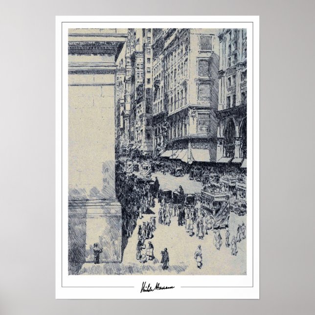 Childe Hassam Zedign Art Poster #155-2 (Vorne)