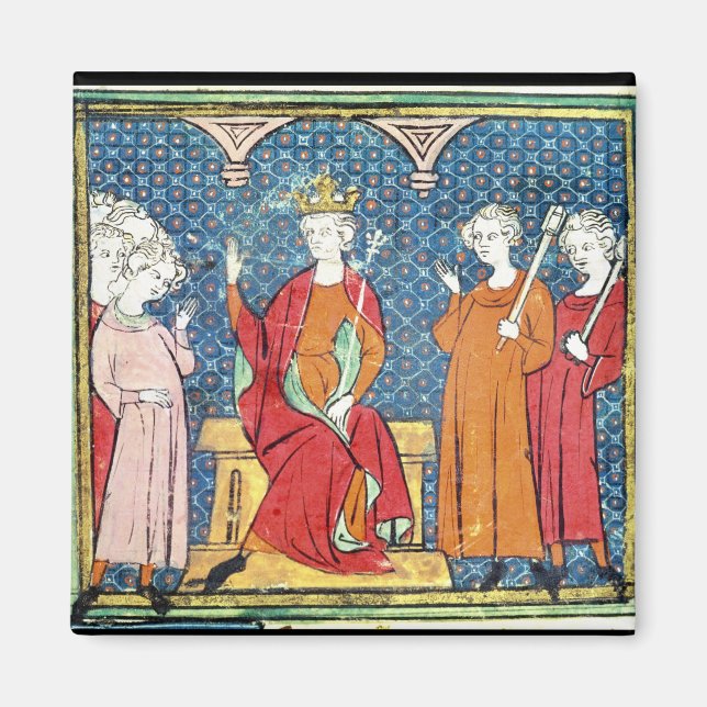 Childeric II. , Merovingischer König von Austrasia Magnet (Vorne)