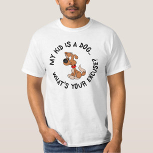 Childfree Hundebesitzer gegen Eltern mit T-Shirt