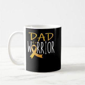 Childhood cancer awareness Dad of a warrior  Kaffeetasse