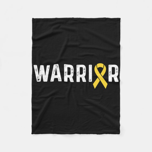 Childhood Cancer Awareness Ribbon Warrior  Fleecedecke (Vorderseite)