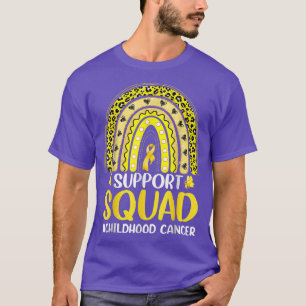 Childhood Cancer Awareness Support Squad Gold Ribb T-Shirt
