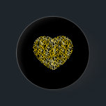 Childhood Cancer Awareness Yellow Ribbon Heart Gif Button<br><div class="desc">Childhood Cancer Awareness Yellow Ribbon Heart Gift</div>
