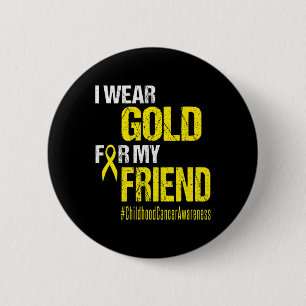Childhood Cancer Gold Ribbon T Tragen Sie Gold Für Button