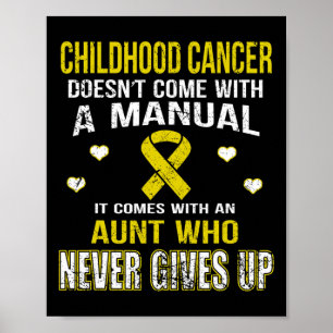 CHILDHOOD CANCER kommt mit Tante, die uns nie gibt Poster