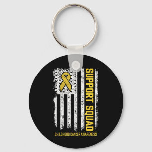 Childhood Cancer Support Squad Childhood Cancer Aw Schlüsselanhänger