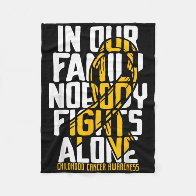 Childhood Cancer Suprt Family Childhood Cancer A  Fleecedecke (Vorderseite)