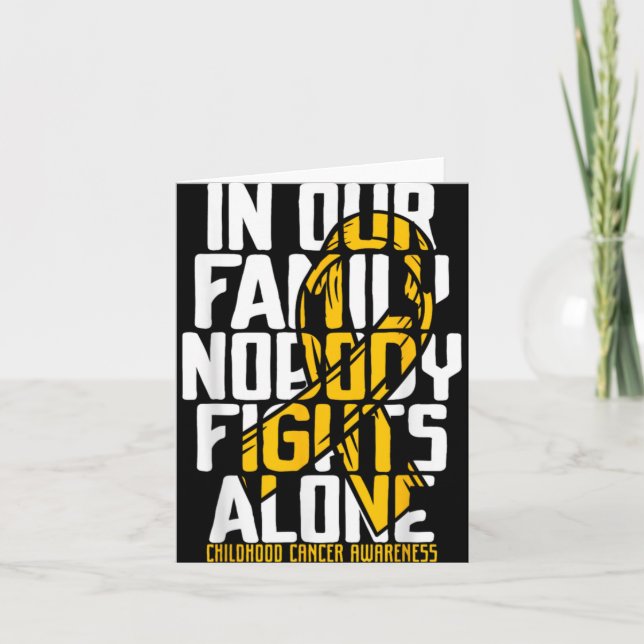 Childhood Cancer Suprt Family Childhood Cancer A  Karte (Vorderseite)