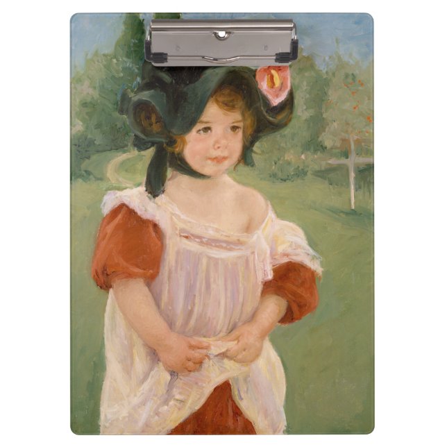 Childhood in a garden - Mary Cassatt Klemmbrett (Vorderseite)