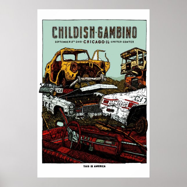 Childish Gambino Chicago Final Main Poster (Vorne)