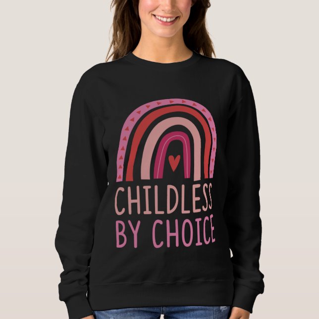 Childless By Choice Trendy Bohemian Rainbow Boho S Sweatshirt (Vorderseite)