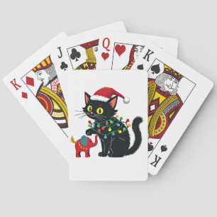 Childless Cat Lady Christmas Kamala Trump Spielkarten