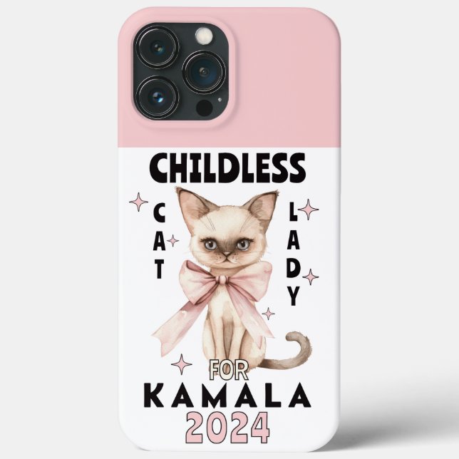 Childless Cat Lady for Kamala Case-Mate iPhone Hülle (Rückseite)