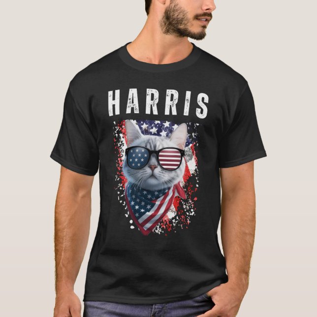 Childless Cat lady von Kamala Harris T-Shirt (Vorderseite)