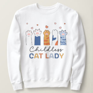 Childless Cat Lady Voting Kamala Harris Präsident Sweatshirt