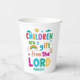 “Children Are a Gift from the Lord” Party Pappbecher