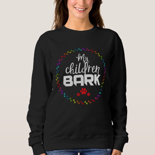 Children Bark Dog Sweatshirt (Vorderseite)