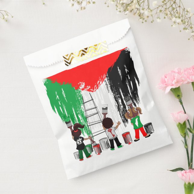 Children of Gaza Painting Palestine Flag  Geschenktütchen (Versiegelt)