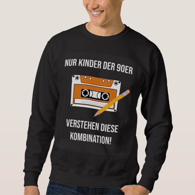 Children of the 90s  cassette and pencil sweatshirt (Vorderseite)