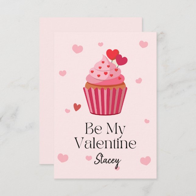 Children Valentine Be Mine Cupcake (Vorne/Hinten)