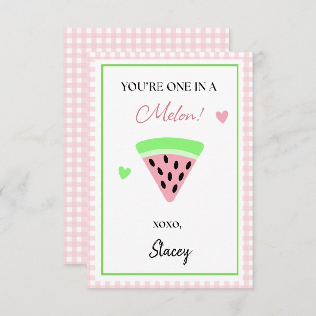 Children Valentine You're One in a Melon (Vorne/Hinten)