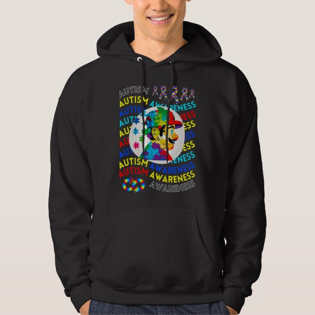 Childrens Autism Awareness Navigating Autism Autis Hoodie (Vorderseite)