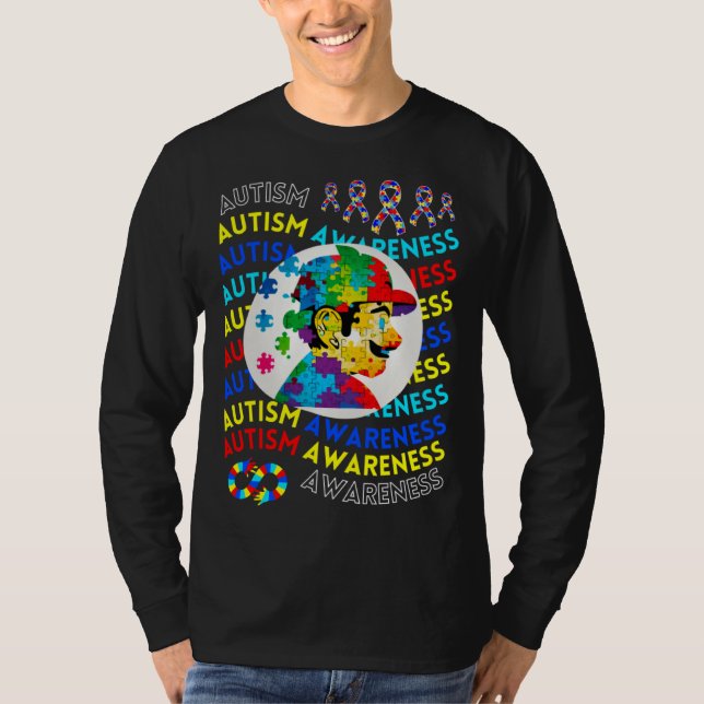 Childrens Autism Awareness Navigating Autism Autis T-Shirt (Vorderseite)