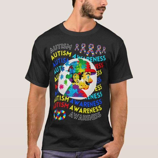 Childrens Autism Awareness Navigating Autism Autis T-Shirt (Vorderseite)