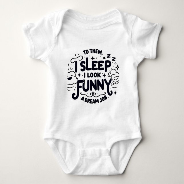 Children's bodysuit with a funny inscription baby strampler (Vorderseite)