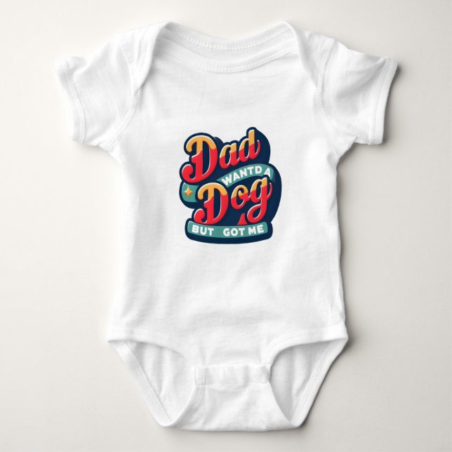Children's bodysuit with a funny inscription baby strampler (Vorderseite)