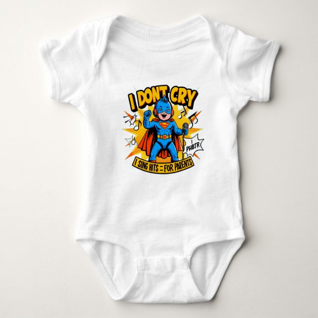 Children's bodysuit with a funny inscription baby strampler (Vorderseite)