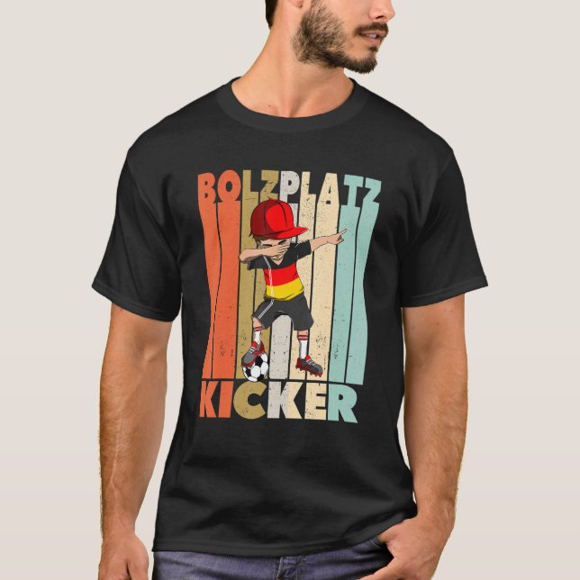Children's Bolzplatz Kicker Footballer Boy Footbal T-Shirt (Vorderseite)
