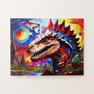 Childrens Colorful Dinosaurier Puzzle