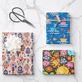 Children's Geschenkpapier Set