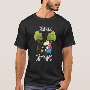 Childrens Glamping Gear Unicorn Camping Stuff Summ T-Shirt