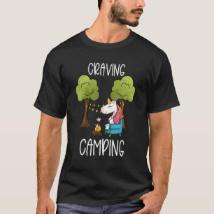 Childrens Glamping Gear Unicorn Camping Stuff Summ T-Shirt