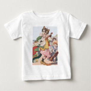 Childrens Happy Funny Cat Folk T Shirt