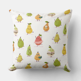 Children's pattern of fun pears kissen