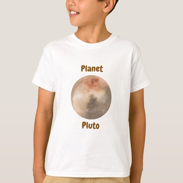 Children's t-shirt design with planet names (Vorderseite)