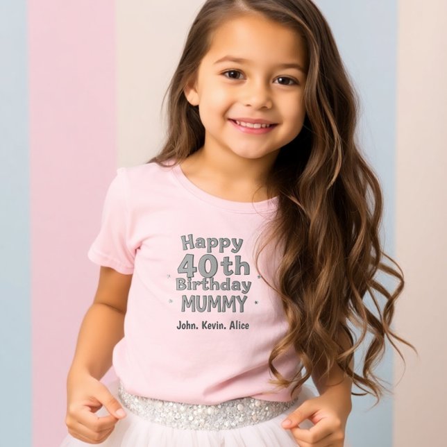 Children's T-shirt for Mom's 40th Birthday Wishes (Von Creator hochgeladen)