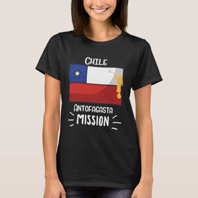 Chile Antofagasta Mormon LDS Mission Missionary T-Shirt (Vorderseite)