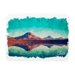 Chile Atacama Wüste Vintage Reise Magnet