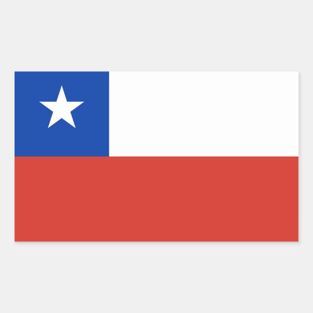 Chile-Aufkleber Rechteckiger Aufkleber (Vorderseite)